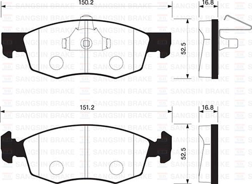 ÖN FREN BALATA FIAT PALIO WEEKEND 96-> / ALBEA 01-> / DOBLO 00->