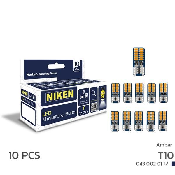 LED AMPUL T10CANBUSPARKLEDİ24LEDLİTURUNCU 10LU