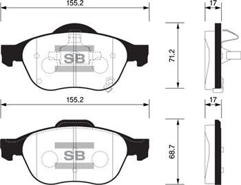 ÖN FREN BALATA TOYOTA AVENSIS 2.0L 1CDFTV CDT220 99-02 ARKA FRENLER DİSK TİPİ İSE