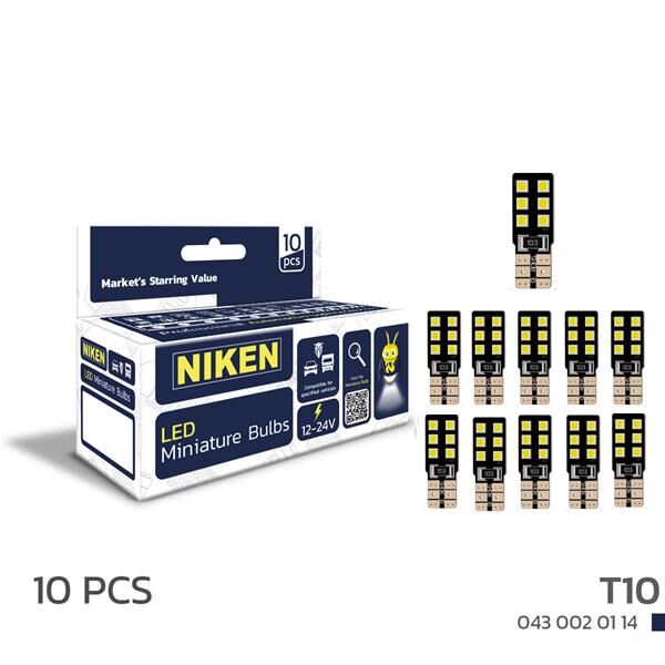 LED AMPUL T10CANBUSPARKLEDİ12LEDLİ 10LU