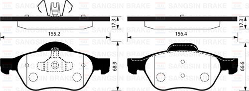 ÖN BALATA MEGANE II 02> SCENIC II 02> CLIO III 05> 1.5dCi 1.6 16V 2.0 16V