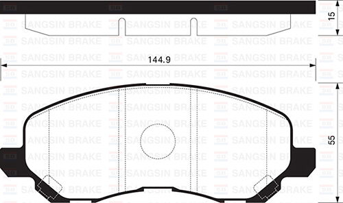 ÖN FREN BALATA MITSUBISHI ASX 1.6L DV6 DI-D GA7W 15-> 1.6L 4A92 Euro5 10-> / LANCER 1.6L 4G18 CS3A 0 3-08 1.3L 4G13 CS3A 03-07 / CITROEN C4 1.6L 1.8L HDİ 12-> / PEUGEOT 4008 12->