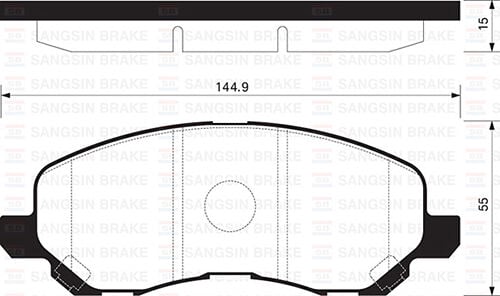 ÖN FREN BALATA MITSUBISHI ASX 1.6L DV6 DI-D GA7W 15-> 1.6L 4A92 Euro5 10-> / LANCER 1.6L 4G18 CS3A 0 3-08 1.3L 4G13 CS3A 03-07 / CITROEN C4 1.6L 1.8L HDİ 12-> / PEUGEOT 4008 12->