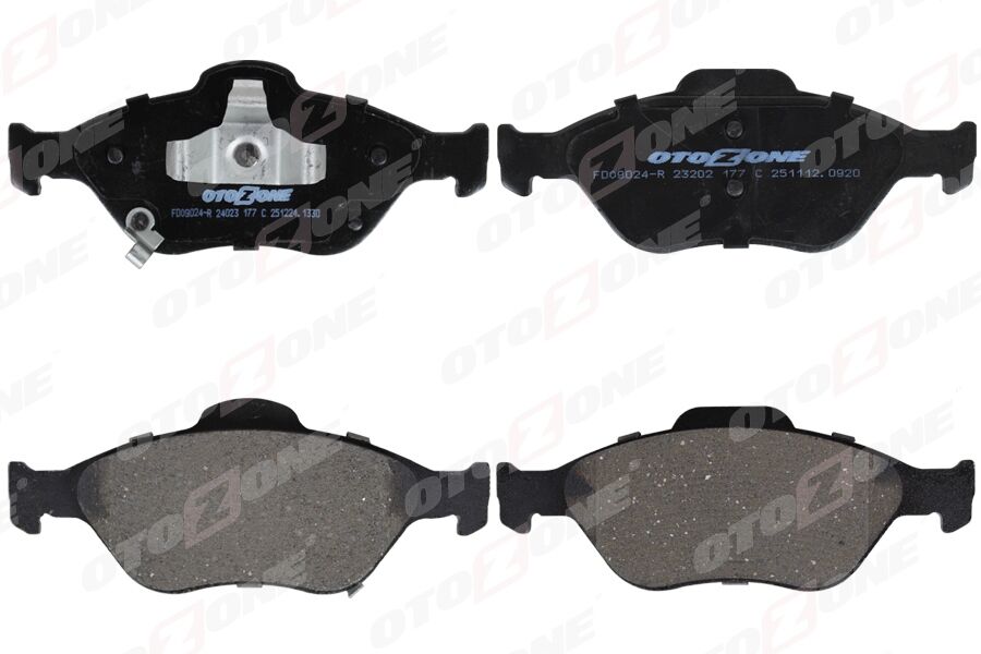 ÖN FREN BALATA TOYOTA YARIS 1.3L 2SZ-FE SCP90 06-09 / 1.4L 1NDTV NLP90 06-09 / 1.0L 1KR-FE KSP90 06- 11 / 1.3L 1NR-FE NSP130 12-> / 1.5L 1NZFXE NHP130 HYBRID 14->