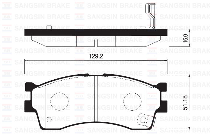 ÖN FREN BALATA KIA RIO 1.3L 1.5L 02-04 / CARENS 1.5L 1.6L 00-02 / SHUMA 1.5L 1.6L HB 01-04 / CLARUS 1.6L 00->