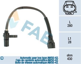 KRANK SENSORU VOLVO S40 I 644 1.8 95>08 V40 645 1.8 95>00 OTOMATIK SANZIMAN AW50-42