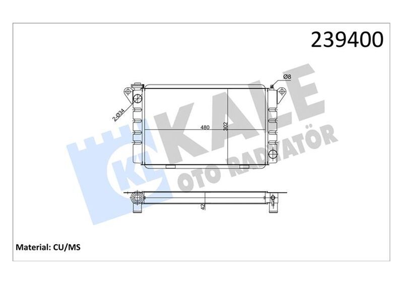 RADYATÖR R12 TL-TX-STW-TOROS 475X304X42 NORMAL 3 SIRA PN SİSTEM BAKIR