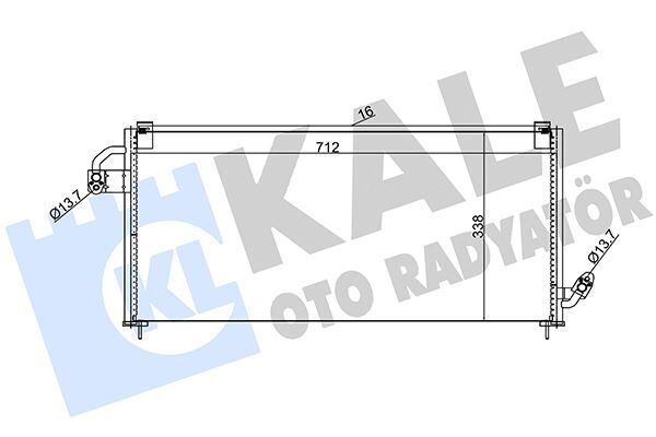 KLİMA KONDENSERİ SUBARU FORESTER AL-AL 712X338X16