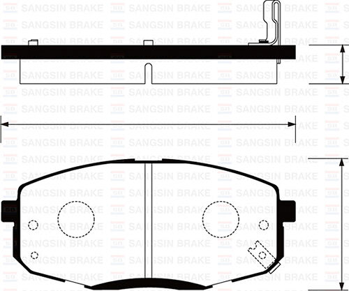 ÖN FREN BALATA HYUNDAI İ30 1.6L D4FB CRDi dizel 07-11 1.4L 1.6L benzinli 08-> / KIA CERATO 1.6L ben zinli 10-> / CEED 1.4L 1.6L benzinli 07-> - Aşınma ikaz soketli