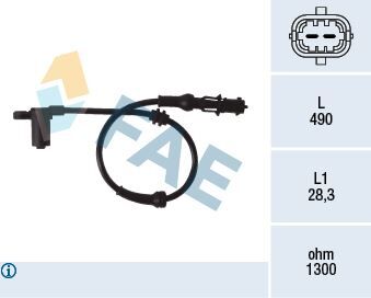 ABS TEKERLEK HIZ SENSÖRÜ CORSA C-MERIVA-TIGRA 1.4-1.8-2.0 16V