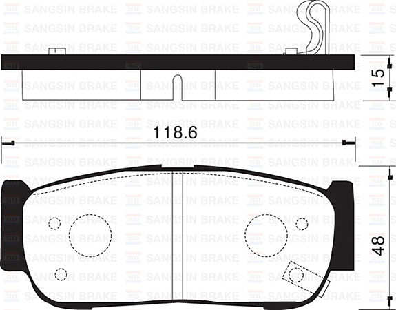 ARKA FREN BALATA HYUNDAI SANTAFE 2.0L CRDi 06-> 2.2L D4EB 06-09
