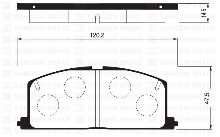 ÖN FREN BALATA TOYOTA COROLLA 1.6L 4A-F AE92 88-91 / COROLLA 1.3L 2E EE90 EE100 88-98 / STARLET 1.3L 4E-FE EP91 96-98