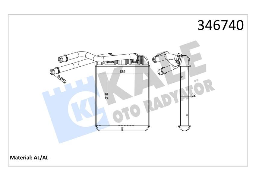 KALORİFER RADYATÖRÜ VW TOUAREG 02 > AUDİ Q7 10 >