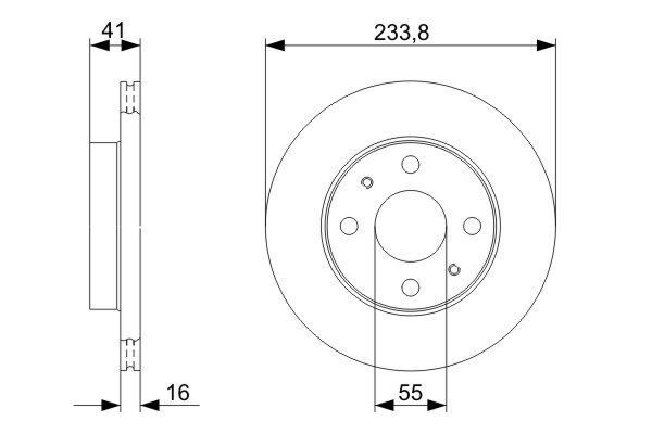 ÖN FREN DİSKİ HAVA KANALLI DAIHATSU SIRION M100 M101 98-05 / YRV M200 M201 M211 01-> 234 çap x 4 bijon - Adet disk fiyatıdır
