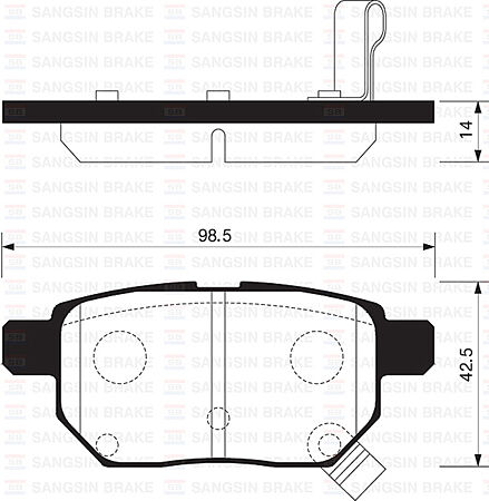 ARKA FREN BALATA TOYOTA AURIS. COROLLA 1.6L 1ZR-FE ZRE151 07-11 / 1.33L 1NR-FE NRE150 6 vites 10->