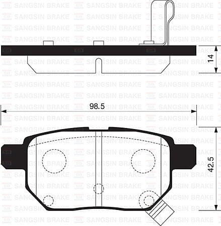 ARKA FREN BALATA TOYOTA AURIS. COROLLA 1.6L 1ZR-FE ZRE151 07-11 / 1.33L 1NR-FE NRE150 6 vites 10->