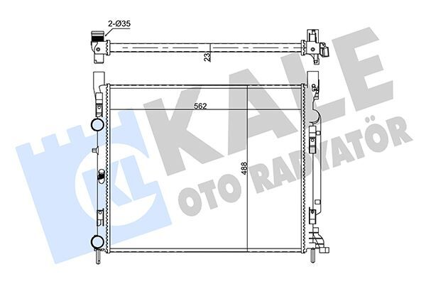 MOTOR SU RADYATORU MERCEDES CITAN W415 12> . RENAULT KANGOO II 1.2TCe-1.5dCi-1.6 16V 08>