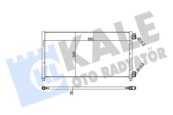 KLİMA RADYATÖRÜ KONDENSER FIAT DOBLO 01>IDEA 04>PUNTO 03> LANCIA YPSILON 06>11 1.2 1.3JTD 1.4 1.9JTD