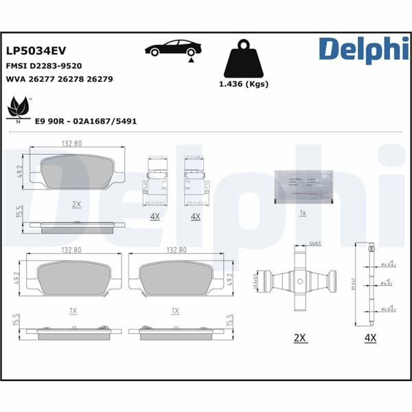 FREN BALATASI ARKA TESLA MODEL 3 5YJ3 2020> MODEL Y 5YJY 2019>
