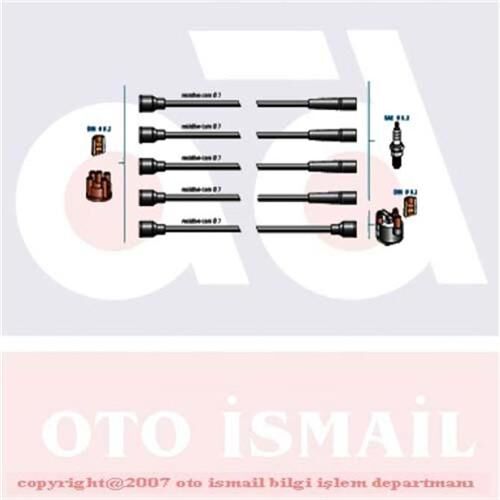 BUJİ KABLOSU BOBİN KABLOSU BUJİ KABLOSU TK R9-R19-BROADWAY 1.4 8V 1.6 8V TWINGO-CLIO 1.2 D7F