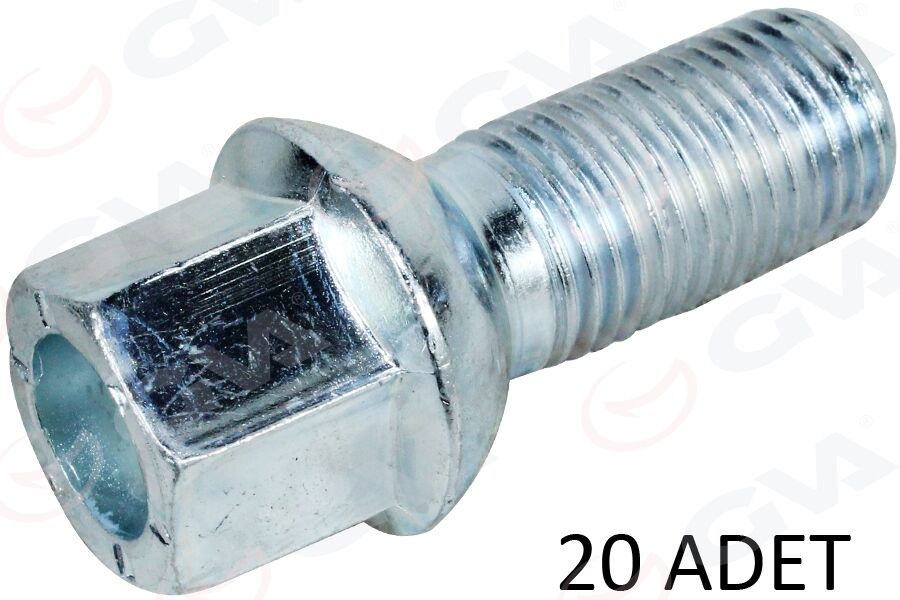 BİJON CİVATASI DELİKLİ- GALVANİZ AUDI-CUPRA-SEAT-SKODA-VW-FORD AA17-M14x1.50x27 PAKET ADET:20