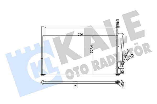 KLİMA RADYATÖRÜ FORD FİESTA-FUSİON 02> 1.4 ZETEC-TDCİ