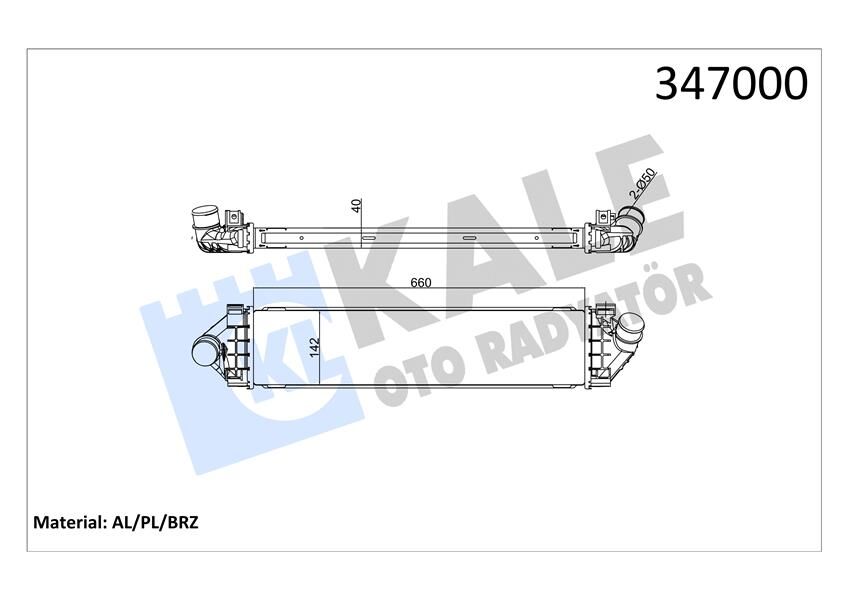 TURBO RADYATÖRÜ FORD KUGA-MONDEO-SMAX VOLVO S60-S80-V60-V70 07> 2.0 TDCİ VOLVO S80 II S60 V70 III 1.6DRVIE 2.0TDI 10>