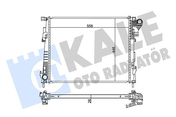 SU RADYATÖRÜ TRAFIC II-OPEL VIVARO-NISSAN PRIMASTAR 2.0DCI-CDTI 06 > MT BRAZING 448x446x26 93854164