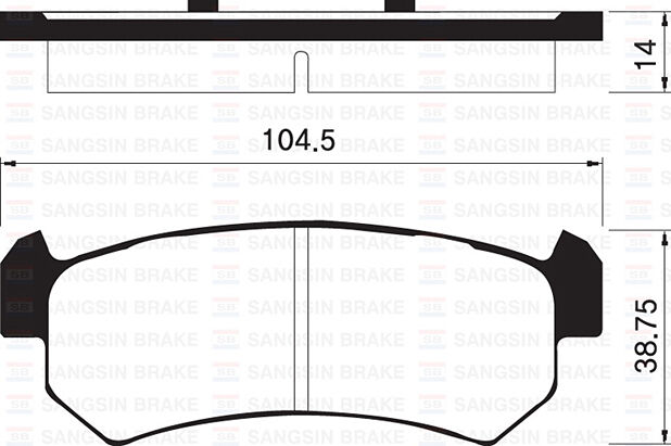 ARKA FREN BALATASI CEHEVROLET LACETTI 1.4-1.6-1.8 04 > NUBIRA 1.4-1.6-1.8 2.0 04 >