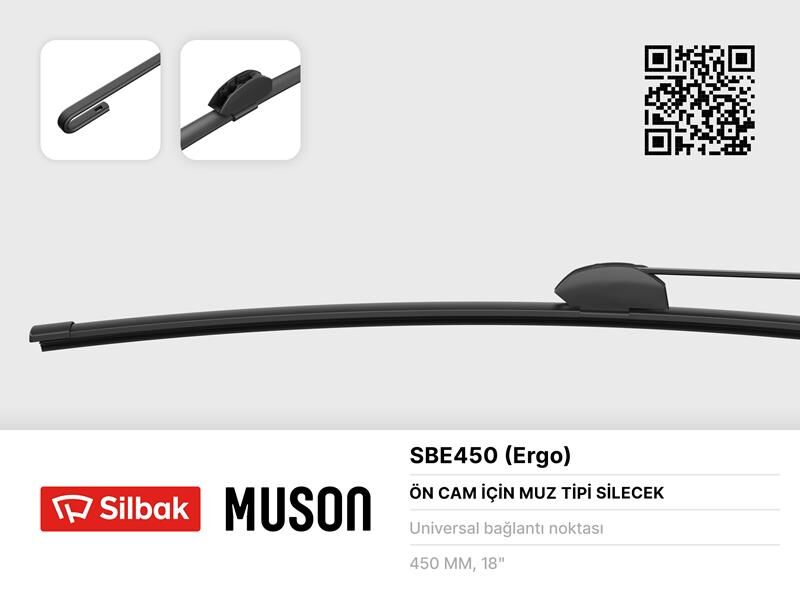 SİLECEK SÜPÜRGESİ MUZ TİPİ 450mm ÜNİVERSAL KANCALI ERGONOMİK