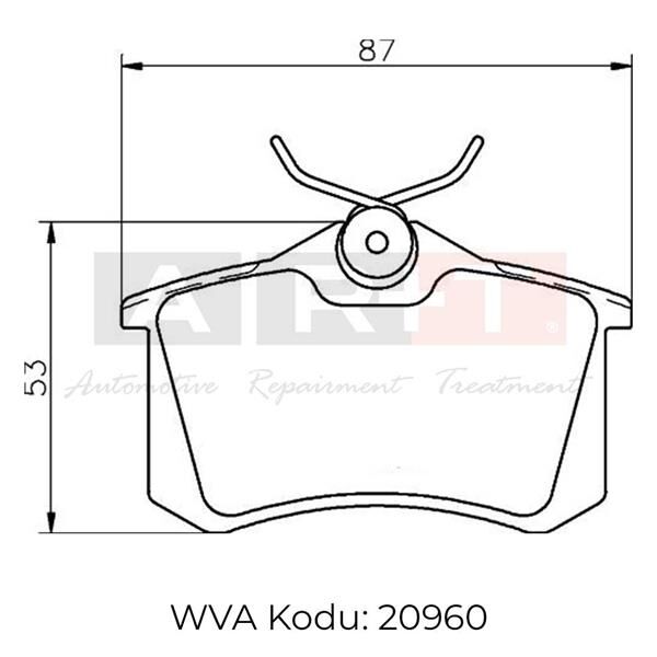 ARKA BALATA FLUENCE-MEGANE II-III-P207-P308-P307-PARTNER-BERLINGO-C2-C3-C4-CROSSLAND- BORA-PASSAT 97 >GOLF IV-V-POLO 87x52.9x17