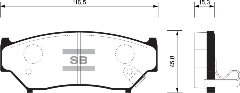 ÖN FREN BALATA SUZUKI VITARA 1.6L G16B 5 kapı 16v 92-01 / GRAND VITARA 1.6L G16B SQ416 3 kapı 98-05 / GRAND VITARA 1.6L M16A JB416 3 kapı 06->