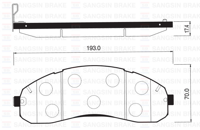 ÖN BALATA DİSK KIA BONGO 1.4 TON K3000 04 >
