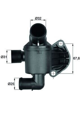 TERMOSTAT KOMPLE 87C AMAROK CRAFTER CKUB CSLB CDCA CDBA CKTB CKTC CKUC
