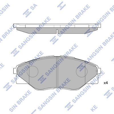 ÖN FREN BALATA TOYOTA HILUX VIGO 2.5L 2KDFTV KUN15 4x2 09-10