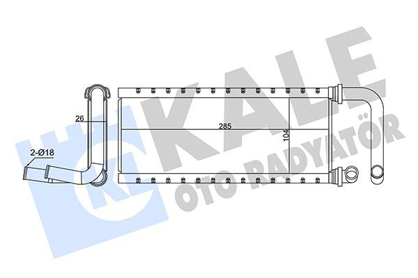 KALORİFER RADYATÖRÜ ISUZU NPR75 5.2L 4HK1 Euro4-5 04-> BORULU - ALEMİNYUM