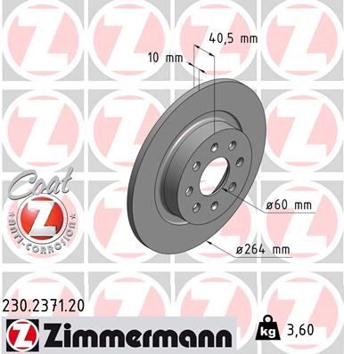 ARKA FREN AYNASI CORSA E 14> ADAM 13> PUNTO EVO-GRANDE PUNTO 05> 264x10x4DLxHAVALI 15 İNÇ 55700592