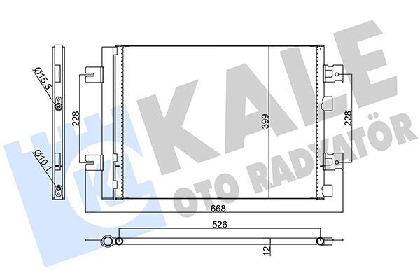 KLİMA KONDENSERİ DUSTER 10>SANDERO 08>LOGAN 10>1.2 16V-1.4-1.6-1.5DCI 513x396x12