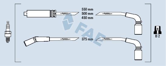 BUJİ KABLO SET CHEVROLET KALOS 1.4 02 > LANOS 1.4-1.5 97 > CHEVROLET AVEO 1.5-KALOS 1.5 05 >