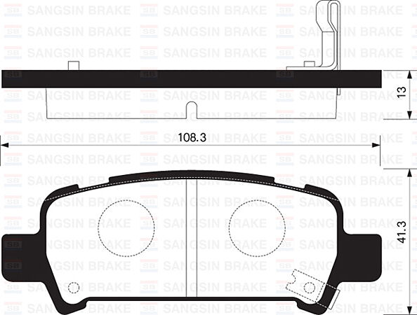 ARKA FREN BALATA SUBARU IMPREZA 2.0L EJ20 GC GD 98-05 / FORESTER 2.0L EJ20 S turbo SF 99-02 / OUTBAC K 2.5L 3.0L 99-09 - Aşınma ikaz soketli